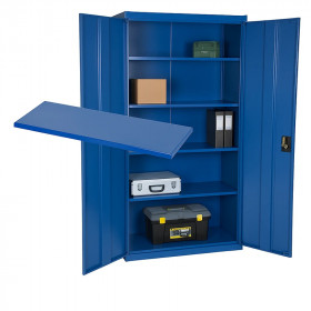 Tablette bleu pour armoire professionnelle