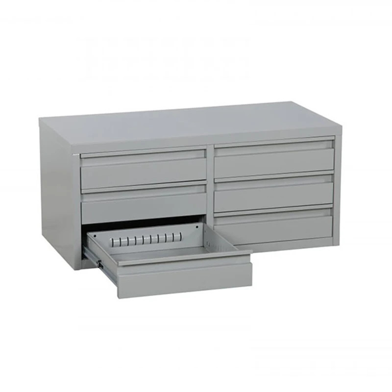 Caisson métallique gris 6 tiroirs pour atelier