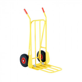 Diable en acier avec bavette rabattable