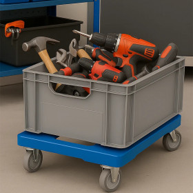 Plateau roulant plastique ABS