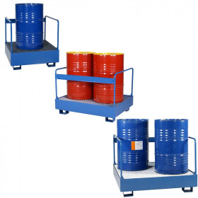 Bac de rétention avec ridelles – 1 à 4 fûts