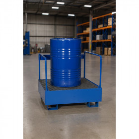 Bac de rétention avec ridelles – 1 fût