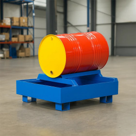 Bac de rétention avec supports de soutirage – 1 fût