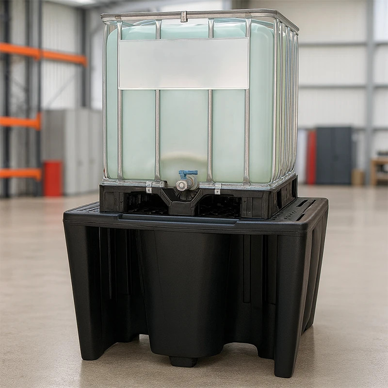 Bac de rétention polyéthylène pour 1 IBC