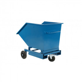 Chariot basculant 300 L – Acier renforcé & vidage manuel