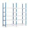 Rayonnage stockage léger 186 kg/niveau | Rack métallique professionnel