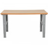 Table de travail renforcée réglable plateau trempé à l'huile