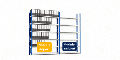 rack pour stockage de classeurs